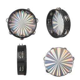 SLADE-Tambourine Handbell para crianças, dupla linha Jingles, painel de luz colorida, iluminação musical, percussão brinquedos, presentes, 8 pol - Image 3