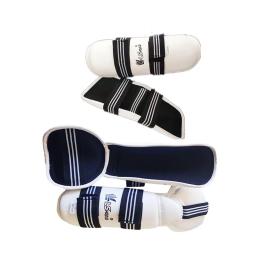 Esportes Protetores de Taekwondo Karate Boxe Artes Marciais Sanda One-time Braço com cotovelo Shin Guards PU + EVA Material de proteção - Image 1
