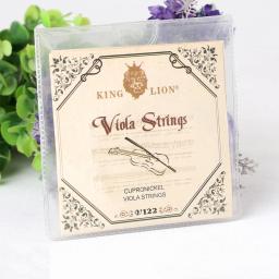 King Lion Steel Wire Alloy Cordas, V122, A-D-G-C, Viola Peças e Acessórios, 1 Conjunto - Image 1