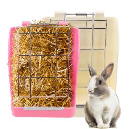 Primavera Tipo Rabbit Grass Frame Rack, cesta de alimentos, alimentador de feno, cobaias tigela de alimentação, acessórios - Image 1