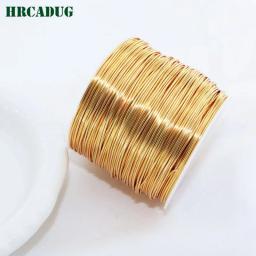 Fio de Cobre para Fazer Jóias, Ouro 14K e Prata Banhado, Fio De Metal De Latão, Acessórios DIY, Suprimentos, Artesanato De Rosca, 5 Metros - Image 1