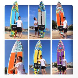 Inflável stand up paddle board, skate com aletas removíveis, surf e surf - Image 6