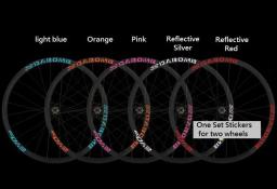 Conjunto de adesivos para roda de bicicleta, reflexivo e fluorescente para jantes de bicicleta mountain bike tamanhos 26er e 27.5er 29er - Image 2