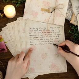 Envelopes Floral Romântico Set, Letter Pads, Selagem Adesivos, Tampa dos Cartões de Convite, Festa de Casamento, Eventos, Material de Escritório, 13Pcs - Image 4