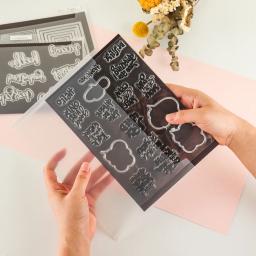 Folhas magnéticas fortes frente e verso, Envelopes De Armazenamento De Plástico, Caixa de armazenamento clara do ofício para armazenar Scrapbooking, Craft morre - Image 4