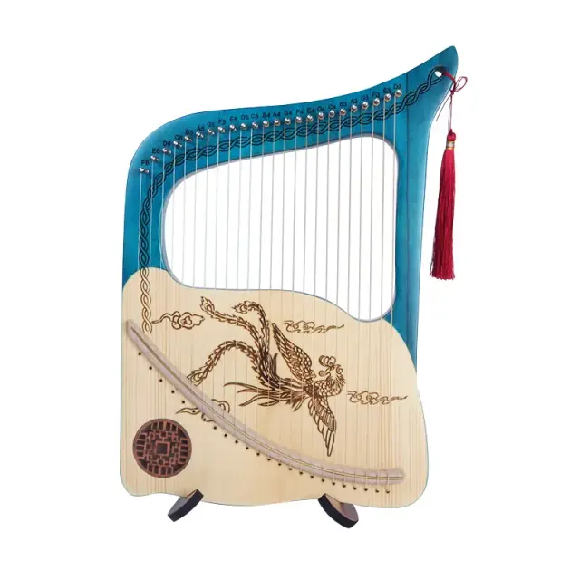 Harpa Pequena de 24 Cordas para Crianças - Fácil Aprendizado e Música Profissional