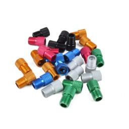 Adaptador de válvula de bicicleta de liga de alumínio, 4 unidades, converter presta para válvula schrader, bomba de bicicleta, bico de ar, ferramentas de tubo, acessórios de bicicleta - Image 2