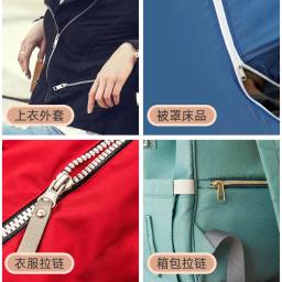 Resina Nylon Zíperes para Substituição Suitcase Vestuário, Cabeça Zipper, Costura DIY Artesanato, Sliders, Resina, Metal, 5Pcs, 3 #, 5 #, 8 # - Image 3