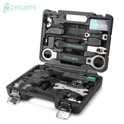 Ciclistas CT-K01 bicicleta multi-função ferramenta caso caixa de manutenção profissional 18 em 1 combinação terno iamok ferramentas de reparo de bicicleta - Image 1