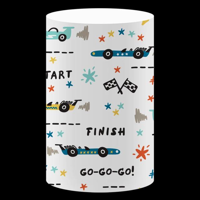 Capa de Cilindro Decorativa de Carro de Corrida para Mesa, Ideal para Aniversários e Chuveiros de Bebê