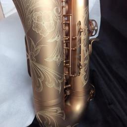 Europeu high-end marrom Bb saxofone tenor drop B tom retro fosco profissional instrumento saxofone tenor banhado a ouro personalização - Image 6