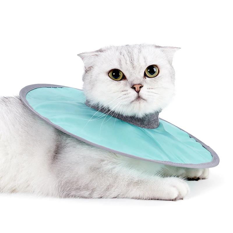 Colar recuperador ajustável para animais de estimação, Cone macio para gatos, Coleiras recuperáveis impermeáveis, Colar protetor para cicatrização de feridas - Image 1