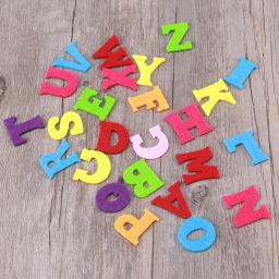 Não-tecido feltro letras do alfabeto tecido, ABC, artesanato DIY, brinquedos para crianças, Natal, decoração de aniversário, 50pcs - Image 5