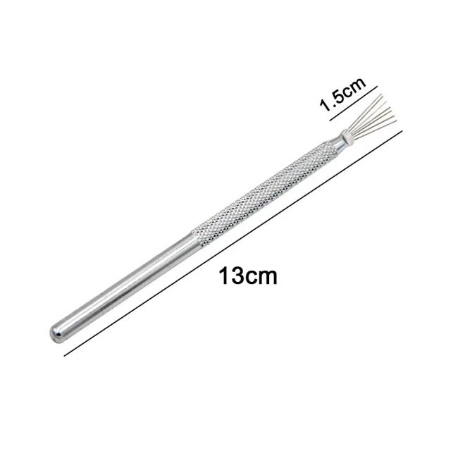 Modelador de Argila Polimérica com Textura de Fio de Pena e Escova Cerâmica - Crie 7 Pins Divertidos!