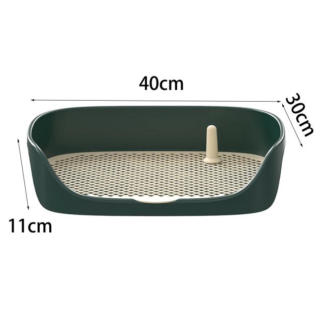 WC Portátil com Parede de Proteção para Pets, Suporte para Tapete Higienizador, Lavatório e Caixa de Areia para Cães e Gatos, Uso Interno e Externo