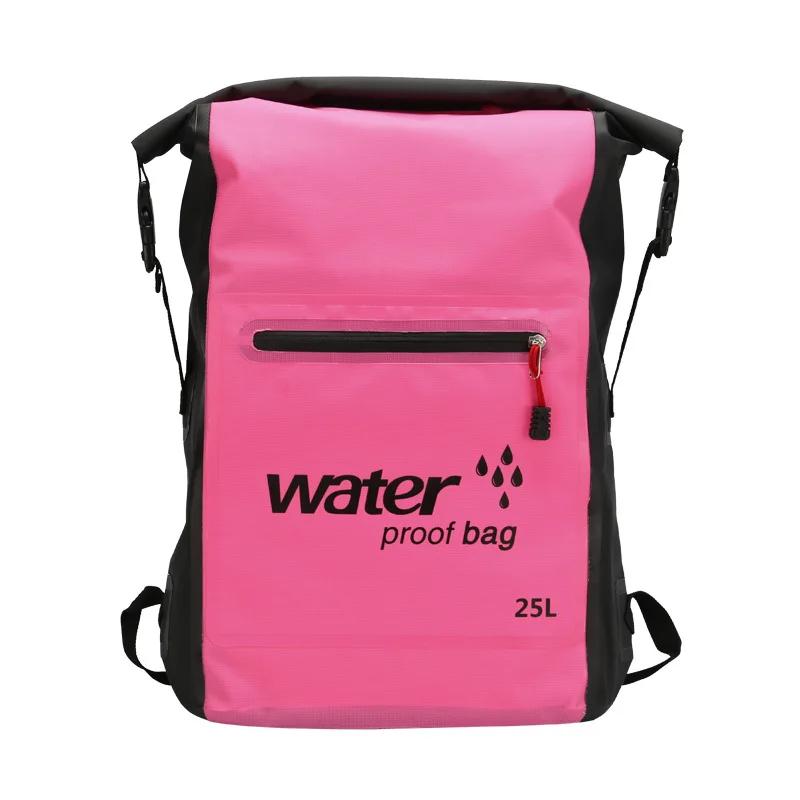 Mochila de natação impermeável, saco seco, mochila, água flutuante saco, canoa esportiva, caiaque, rafting, canoagem, passeios de barco, rio Trekking, 25L - Image 1