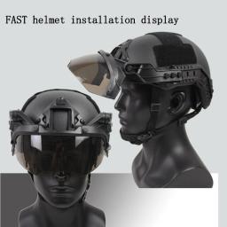 Óculos de proteção Tactical CS OP Focal rápido, Capacete AF destacável, Prevenção de nevoeiro e motim, 90 graus - Image 6