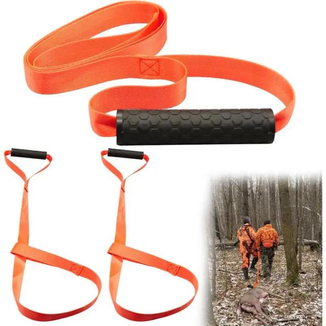 Cinto de Caça Durável Deer Belt com Alça e Extrator Portátil para Aventures ao Ar Livre