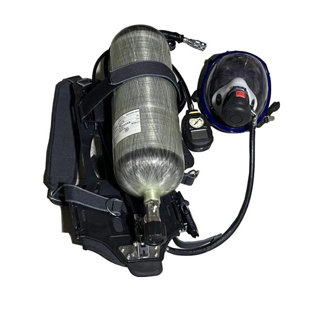 Venda Quente Aparelho de respiração de ar autônomo 6.8l/9l/3l/4.7l, cilindro industrial de fibra de carbono scba de carbono 60 minutos scba