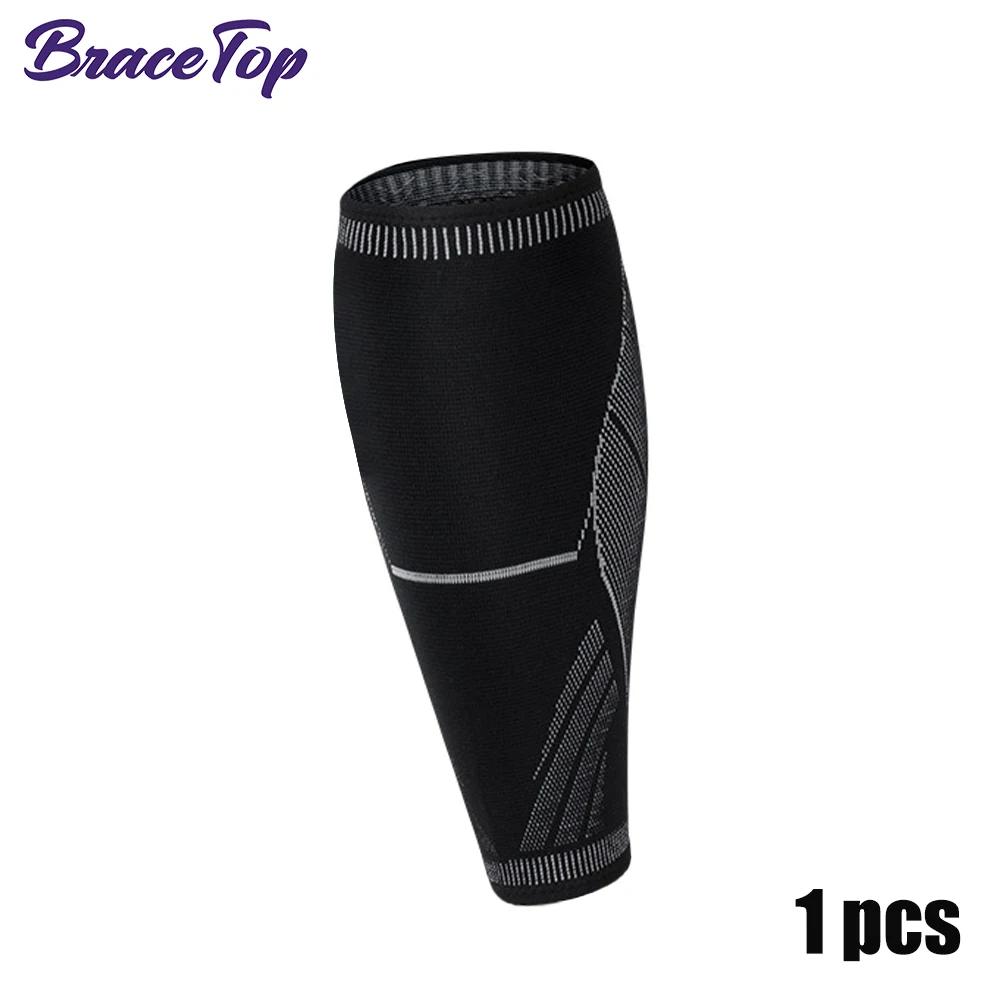 1 pçs correndo atletismo bezerro mangas de compressão perna caneleiras joelheiras de malha proteção esportes segurança para homens e mulheres - Image 1