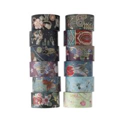 Fita adesiva larga Washi, fitas decorativas, rótulo, papel planejador, artesanato para planejadores de festas, jornal, decoração, 12pcs - Image 3