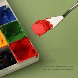 1 pçs facas de pintura a óleo de aço inoxidável artista artesanato espátula paleta faca mistura raspador ferramentas arte pintura suprimentos - Image 4