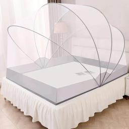 Mosquiteira portátil para adultos, Simples Camping Tent Bed Canopy, Rede de malha dobrável, Mosquiteiro respirável - Image 5