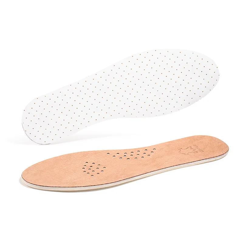 Palmilha de látex de couro unissex, Macio, Confortável, Respirável, Absorção de suor, Esportes, Absorção de choque, Sem pés Cansantes - Image 1