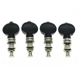 Níquel Tuning Pegs para Ukulele, 4x Chaves, Cabeça de Máquina, Precisão, Prático, Útil, Alta Qualidade, 8mm - Image 1