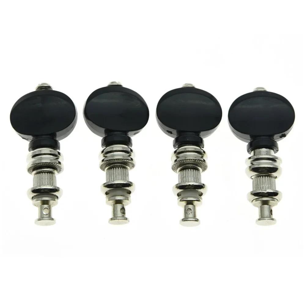 Níquel Tuning Pegs para Ukulele, 4x Chaves, Cabeça de Máquina, Precisão, Prático, Útil, Alta Qualidade, 8mm - Image 1