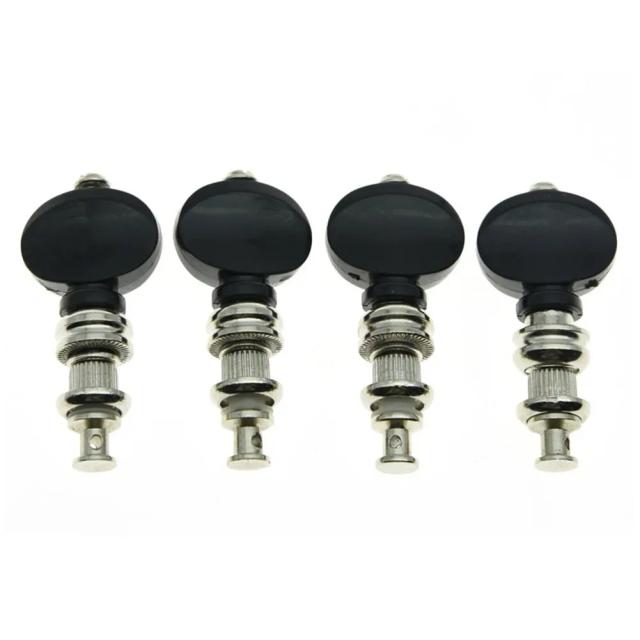 Chaves de Máquinas para Ukulele com 4x Pérolas de Níquel, Alta Precisão e Qualidade, 8mm