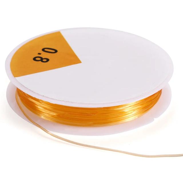Fio Elástico para Artesanato, Linha de Estiramento para Pulseiras e Joias, 0.4-1.0mm, Ideal para Montagem de Contas e Projetos DIY