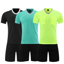 Novos uniformes de árbitro de futebol das mulheres dos homens juiz profissional camisas shorts terno bolso fatos de treino roupas personalizadas - Image 2