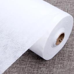 Tecido Interlining Fusível Não Tecido Leve, Acessório de Costura DIY, 100cm de Largura, Branco, Preto, Vestuário - Image 2