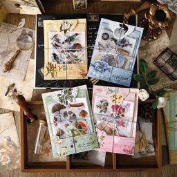30 pçs adesivos vintage material kit de combinação de papel diy colagem lixo diário decoração materiais scrapbooking conjuntos - Image 1