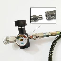 Soda CO2 Cilindro Tanque De Ar Conectado, Adaptador De Recarga Com Kit De Mangueira, TR1-4 Tipo De Rosca, W21.8-14, G3/4, Conector CGA320 - Image 4