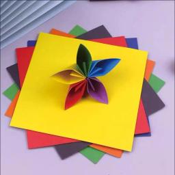 Papel Craft Quadrado Dobrado para Crianças, Papel Origami, Papel Dobrável Artesanal, Artesanato Decorativo Scrapbooking, DIY, 10 cm, 15 cm, 20cm, 80Pcs - Image 2