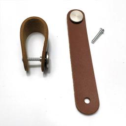 Estilo moderno Preto Couro Armário Handle, Móveis Gabinete, Gaveta Puxa, Maçaneta Da Porta, Crianças, Cozinha - Image 2