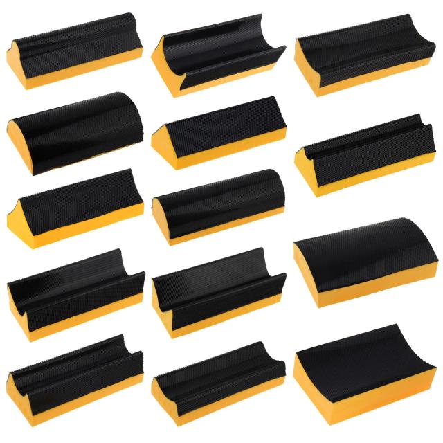 Kit de 11 Formas Côncavas e Convexas para Lixadeira de Madeira - Ideal para Lixar Blocos e Acabamentos Contornados com Material de Espuma