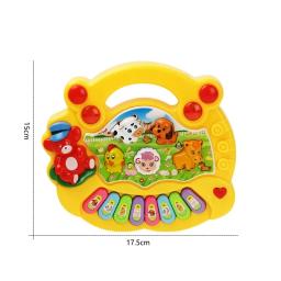 Brinquedo interativo de animais para crianças, piano de som, instrumentos musicais, teclado com sons de animais, presentes educativos para crianças - Image 5