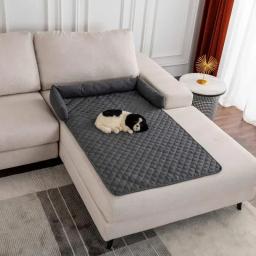 Sofá impermeável do cão com travesseiro de pescoço, esteira de cama para cães pequenos e médios grandes, sofá do animal de estimação, sofá - Image 3