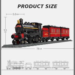 59002 789 peças de blocos de construção de trem a vapor de tijolo GWR/kit de modelo de trem ferroviário/brinquedos educativos infantis presentes - Image 5