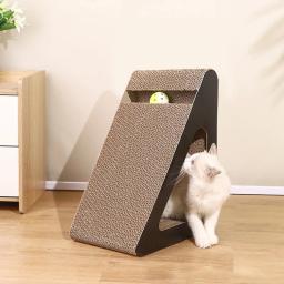 Papelão de escalada com bola rotativa, garras resistentes ao desgaste, tábua de escalada para brinquedos para animais - Image 3