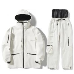 Roupas de esqui femininas e masculinas, jaqueta de esqui, conjuntos de roupas de neve para snowboard, jaquetas e calças de esqui, traje esportivo ao ar livre para unsex - Image 4