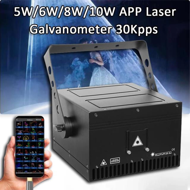 Projetor a Laser RGB Colorido para Animações 3D em Casamentos e Palcos - Modelos de 5W a 10W