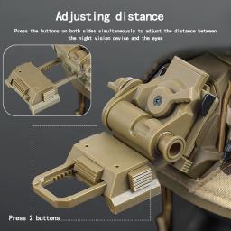 Capacete rápido tático Airsoft e Paintball, L4G24, plástico, montagem ajustável NVG para PVS15 PVS18, GPNVG18, óculos de visão noturna - Image 3