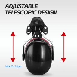 Novo anti-ruído no capacete earmuffs protetor de ouvido para capacete de segurança uso fábrica construção trabalho segurança proteção auditiva - Image 3