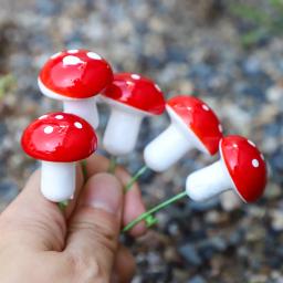 Miniaturas de Cogumelo Artificial Mini Resina, Paisagem Do Jardim De Fadas, Artesanato De Terrário De Musgo, Micro Decoração De Paisagem Em Vaso, 20Pcs - Image 4
