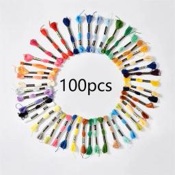 Algodão Ponto Cruz Artesanato, Casa Costura, Artesanato Em Couro, Arte Agulha, Acessórios de costura, 50 Cores, 100pcs - Image 1