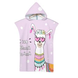 Toalha de banho de praia Microfiber Quick Dry Large, capa com capuz, wetsuit, poncho para filhos, roupão para nadar surf, adulto, criança, manto - Image 1